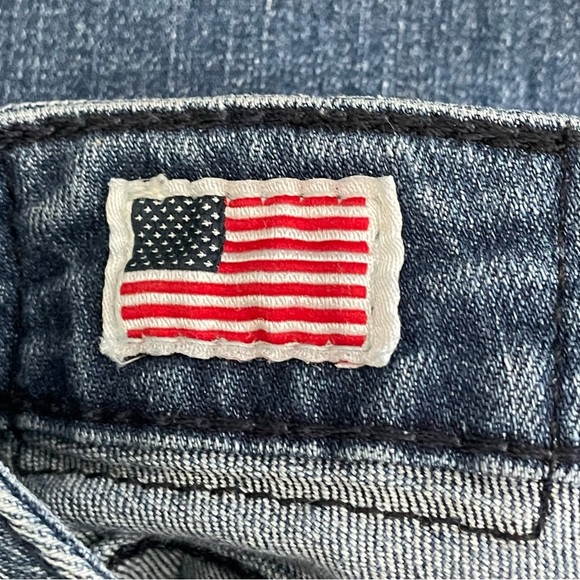 True Religion Billy Straight Leg Low Rise Y2K World Tour Denim Jeans Women Sz 29 - Picture 8 of 11